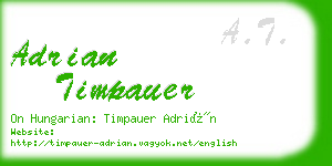 adrian timpauer business card